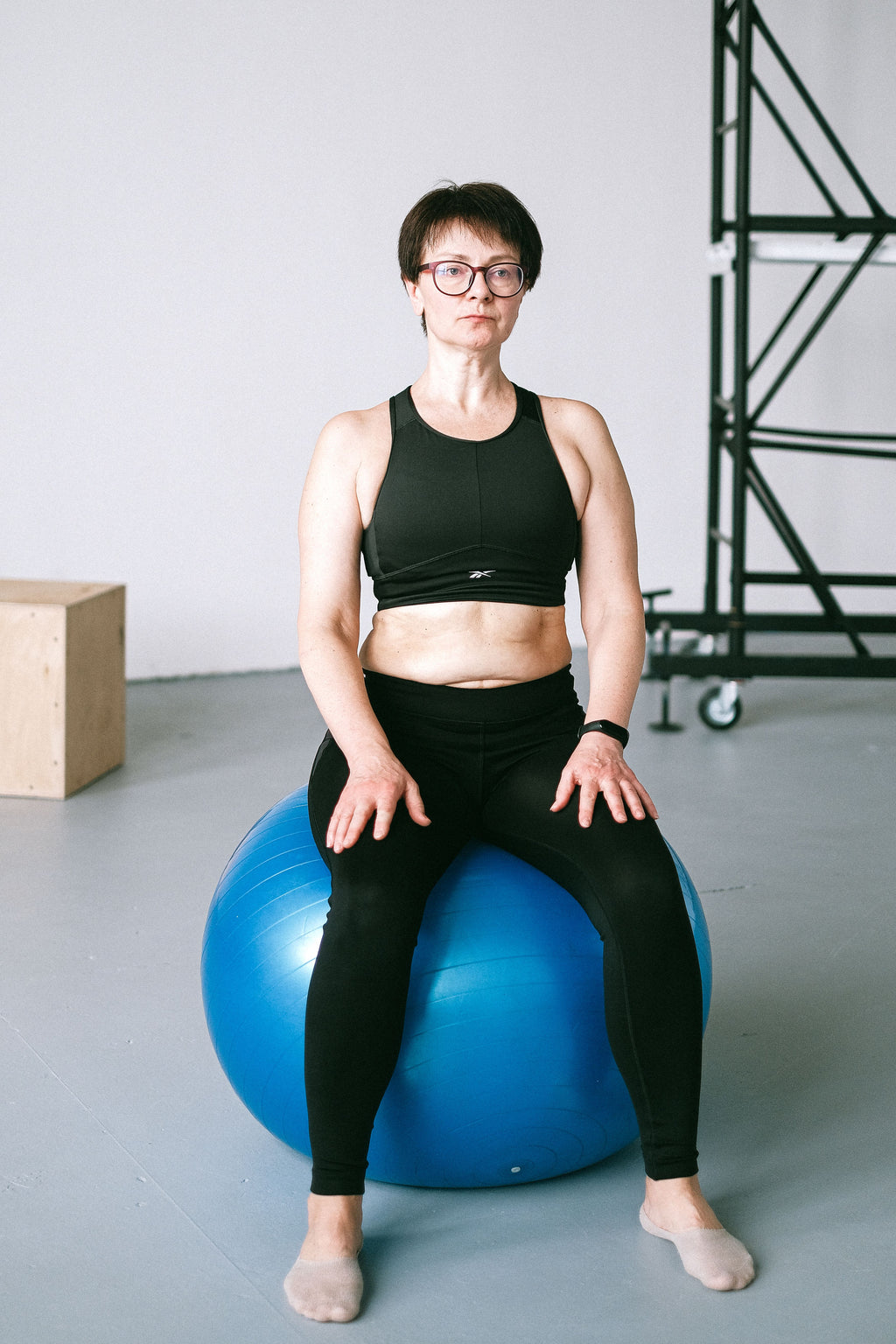 Anti-Burst Professional Gym Ball & Stability Yoga Chair